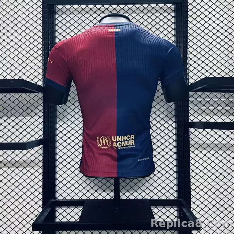 24-25 Barcelona Home Soccer Jersey Player Edition - detail