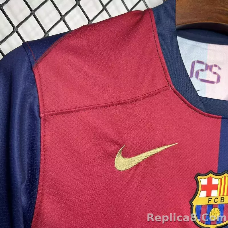 24-25 Barcelona Home Soccer Jersey - detail