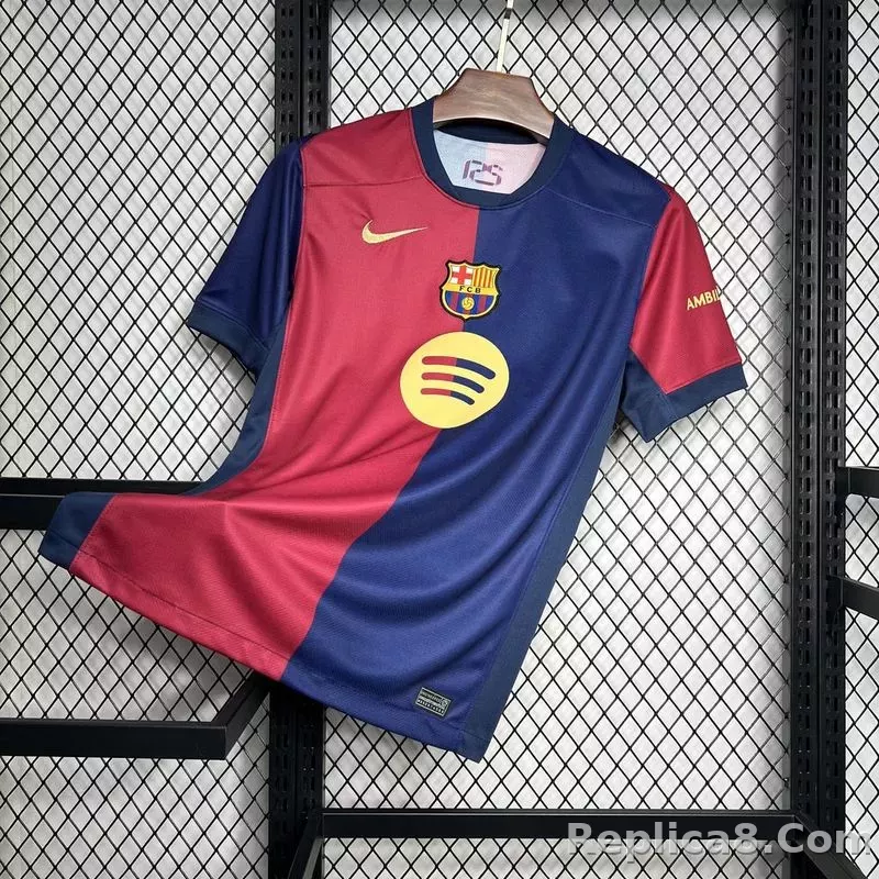 24-25 Barcelona Home Soccer Jersey - detail