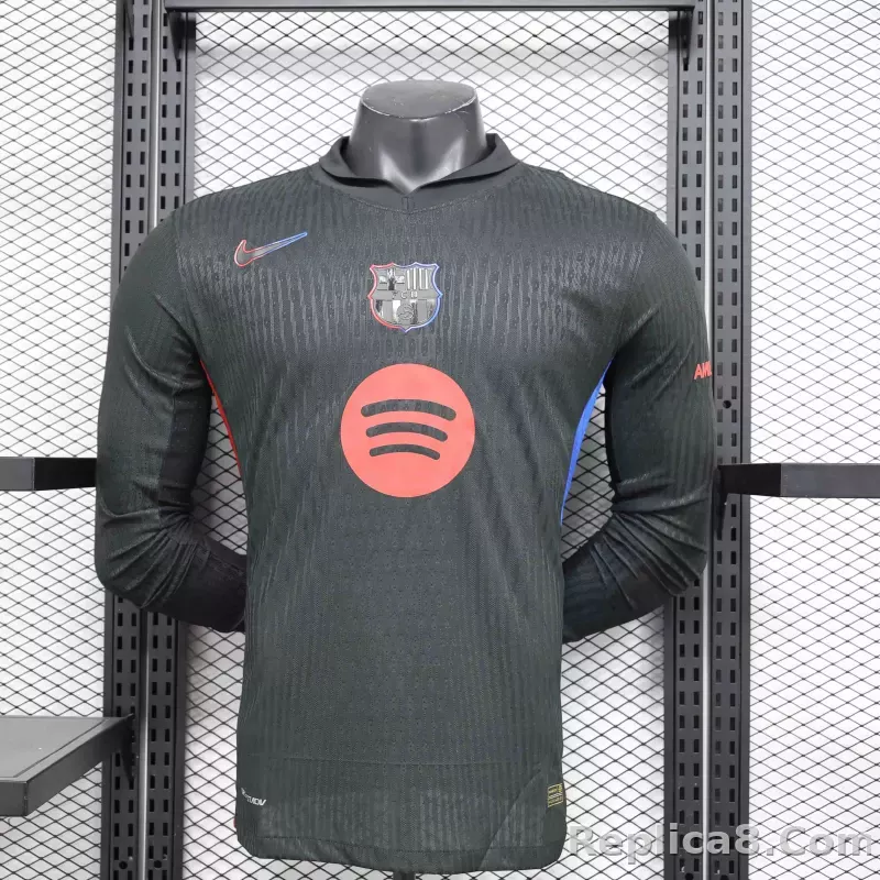 24-25 Barcelona Away Jersey Long Sleeve Player Version