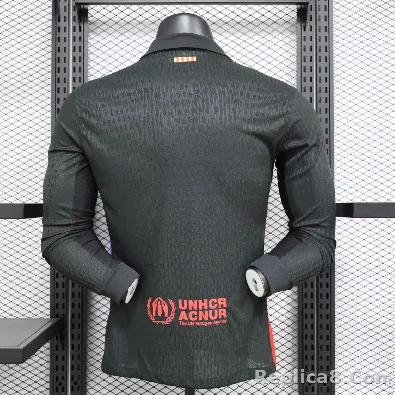 24-25 Barcelona Away Jersey Long Sleeve Player Version - detail