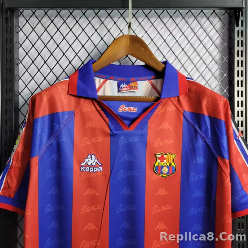 96-97 Barcelona Home Retro Jersey - detail