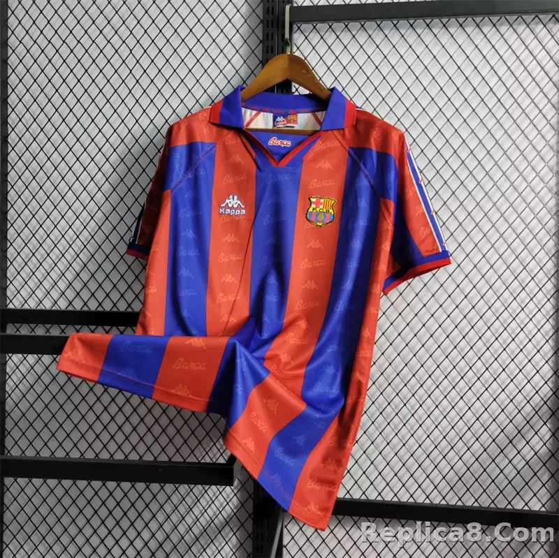 96-97 Barcelona Home Retro Jersey - detail