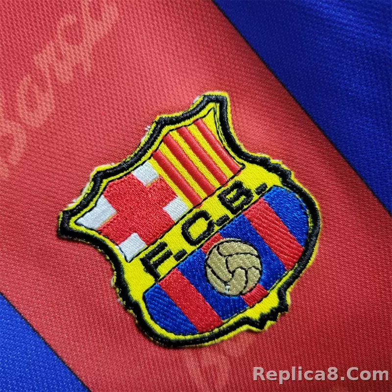 96-97 Barcelona Home Retro Jersey - detail