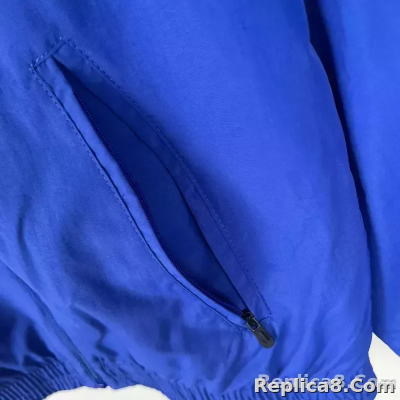 2023/2024 Barcelona Reversible Windbreaker Blue Soccer Jersey 1:1 Thai Quality - detail