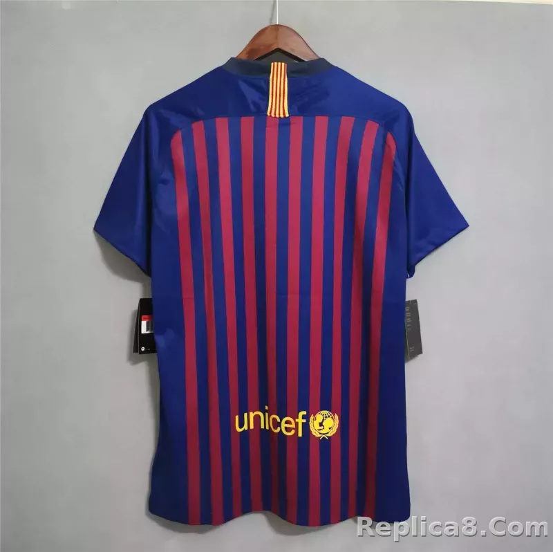 18-19 Barcelona Home Retro Jersey - detail
