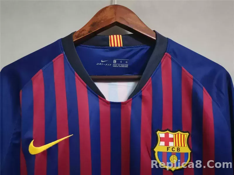 18-19 Barcelona Home Retro Jersey - detail