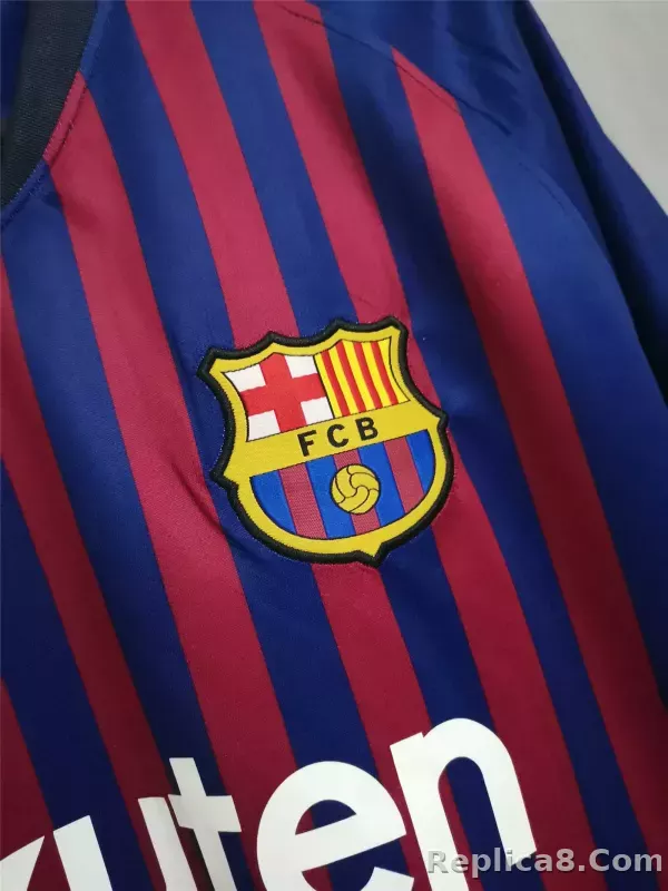 18-19 Barcelona Home Retro Jersey - detail