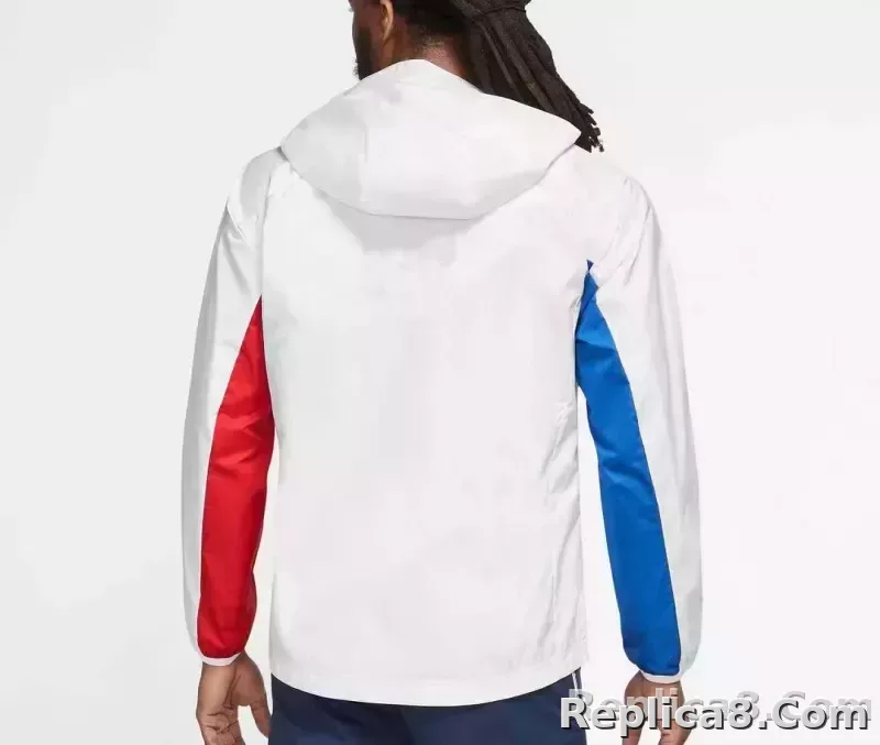 2023/2024 Barcelona Jersey Windbreaker White - detail
