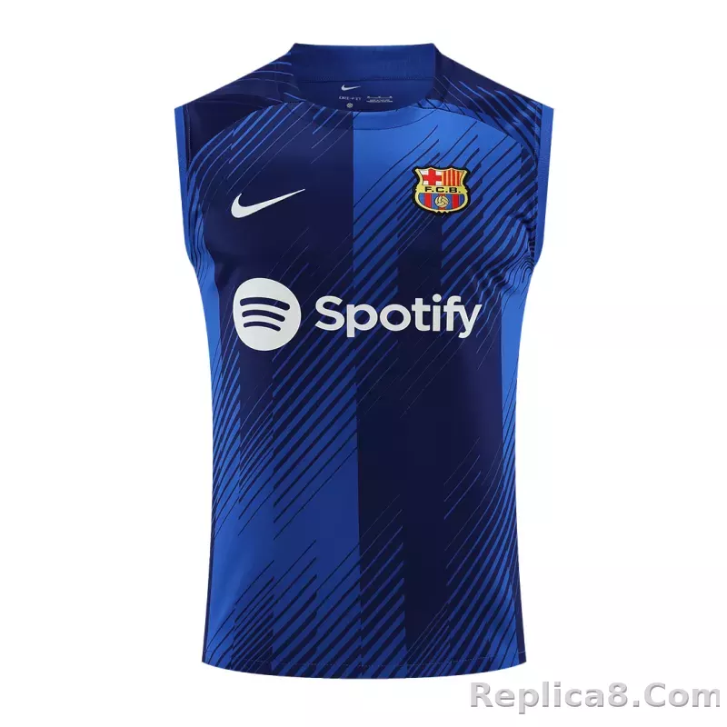 Barcelona Sleeveless Training Kit (Top+Shorts) 2023/24 - detail