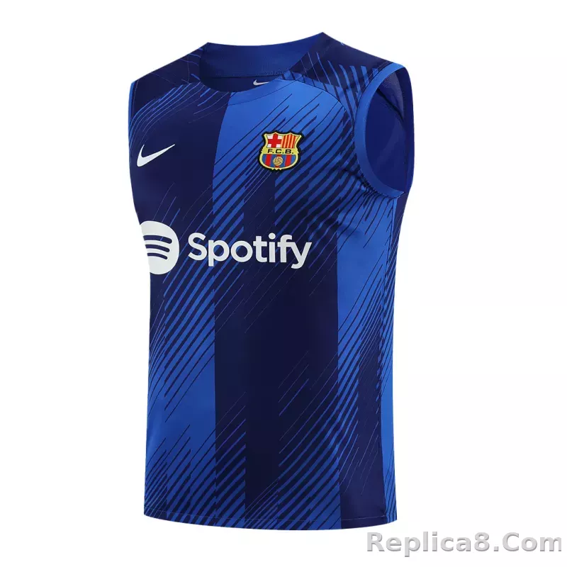 Barcelona Sleeveless Training Kit (Top+Shorts) 2023/24 - detail