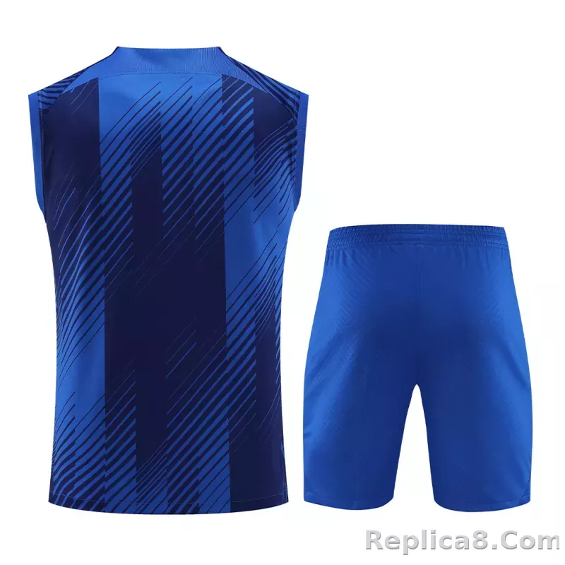 Barcelona Sleeveless Training Kit (Top+Shorts) 2023/24 - detail