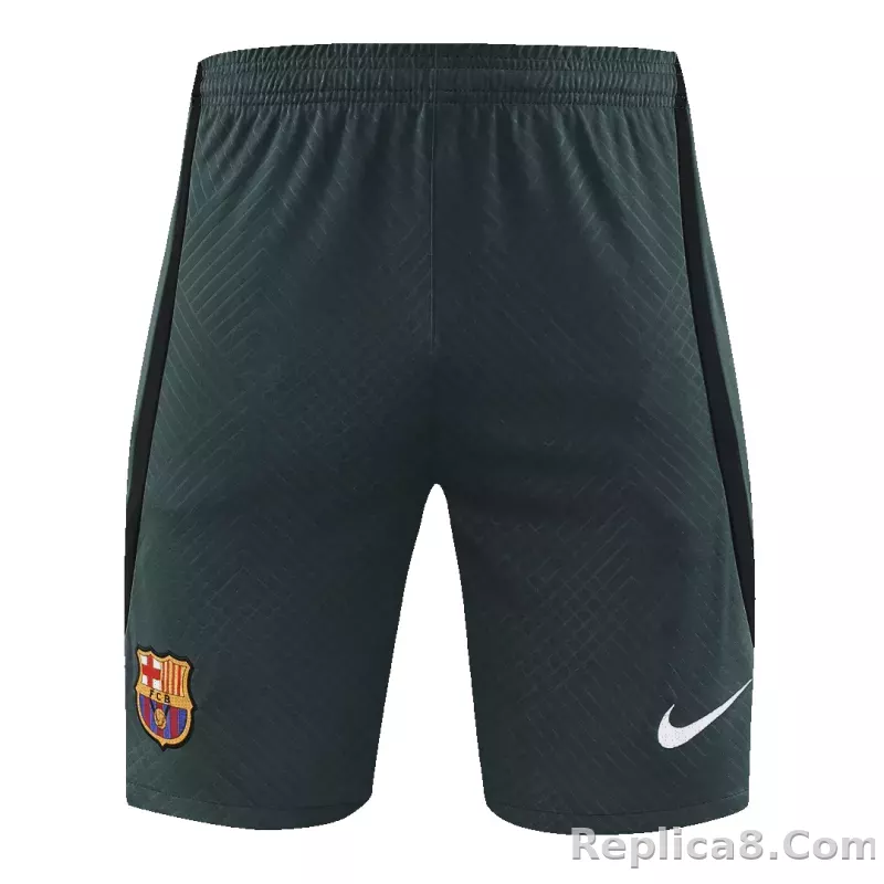 Barcelona Sleeveless Training Kit (Top+Shorts) Black 2023/24 - detail
