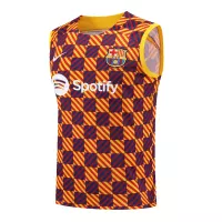 Barcelona Sleeveless Training Kit (Top+Shorts) Yellow 2023/24 - view 9