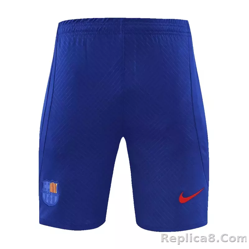 Barcelona Sleeveless Training Kit (Top+Shorts) Purple 2023/24 - detail