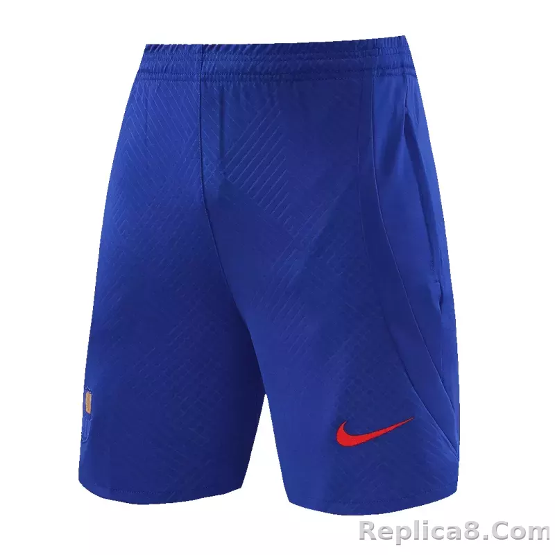Barcelona Sleeveless Training Kit (Top+Shorts) Purple 2023/24 - detail
