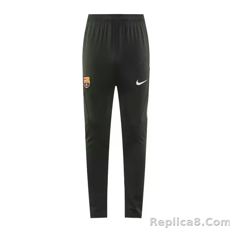 Barcelona Zipper Sweatshirt Kit(Top+Pants) White 2023/24 - detail