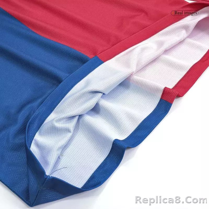 08-09 Barcelona UCL Final Retro Home Long Sleeve Jersey - detail