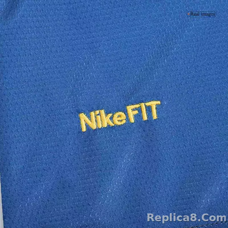 08-09 Barcelona UCL Final Retro Home Long Sleeve Jersey - detail