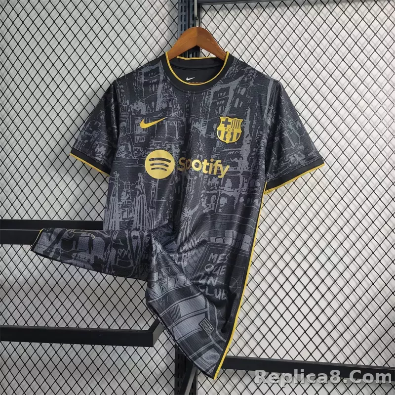 23-24 Barcelona Bleck Special Edition Jersey - detail