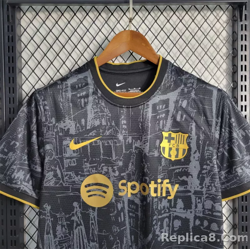 23-24 Barcelona Bleck Special Edition Jersey - detail
