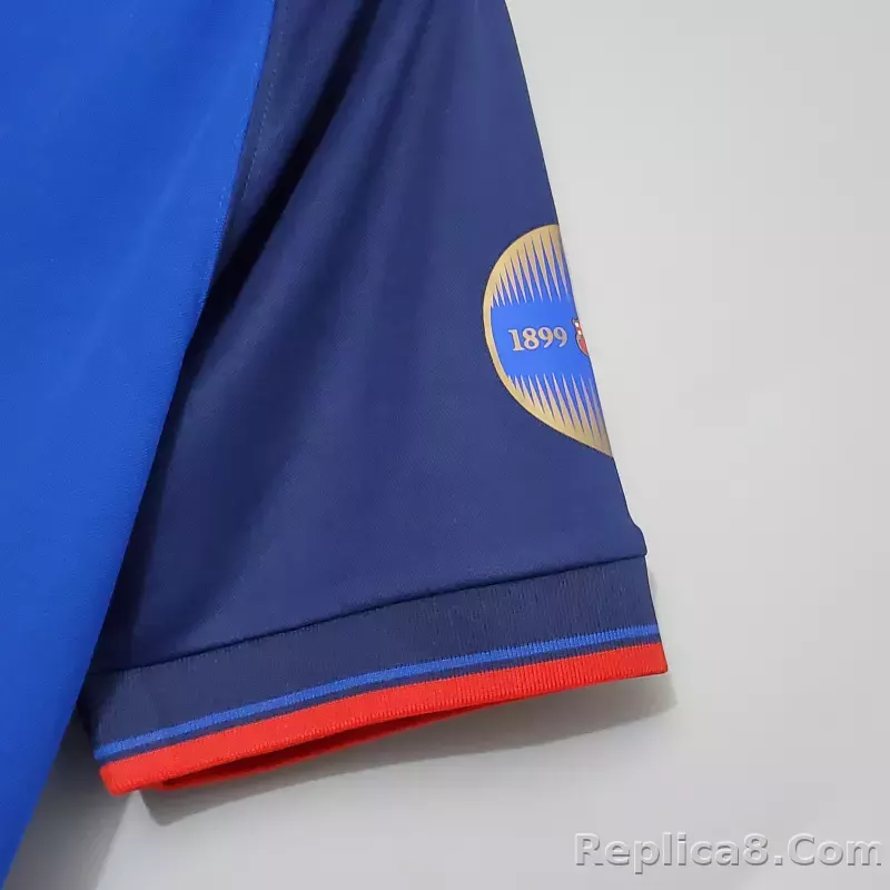 Barcelona 100th Anniversary Version Home Soccer Jersey - detail