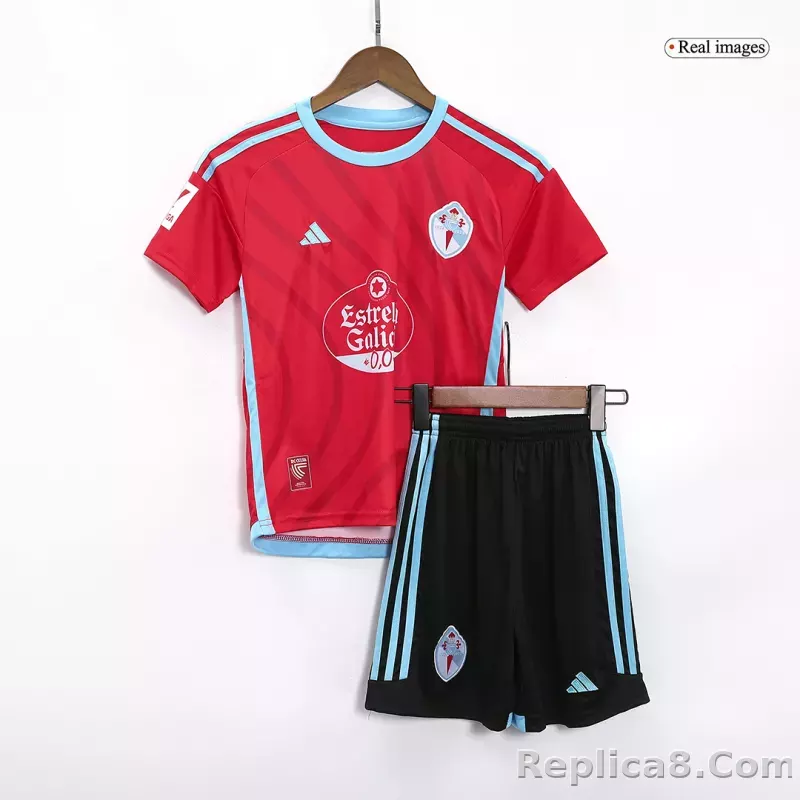 23-24 Celta Vigo Away Kids Kit Jersey+Shorts
