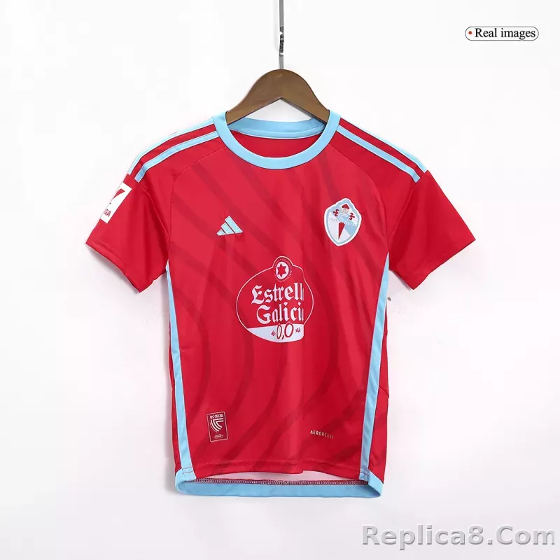 23-24 Celta Vigo Away Kids Kit Jersey+Shorts - detail