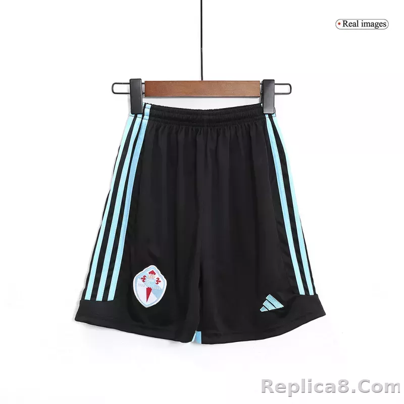 23-24 Celta Vigo Away Kids Kit Jersey+Shorts - detail