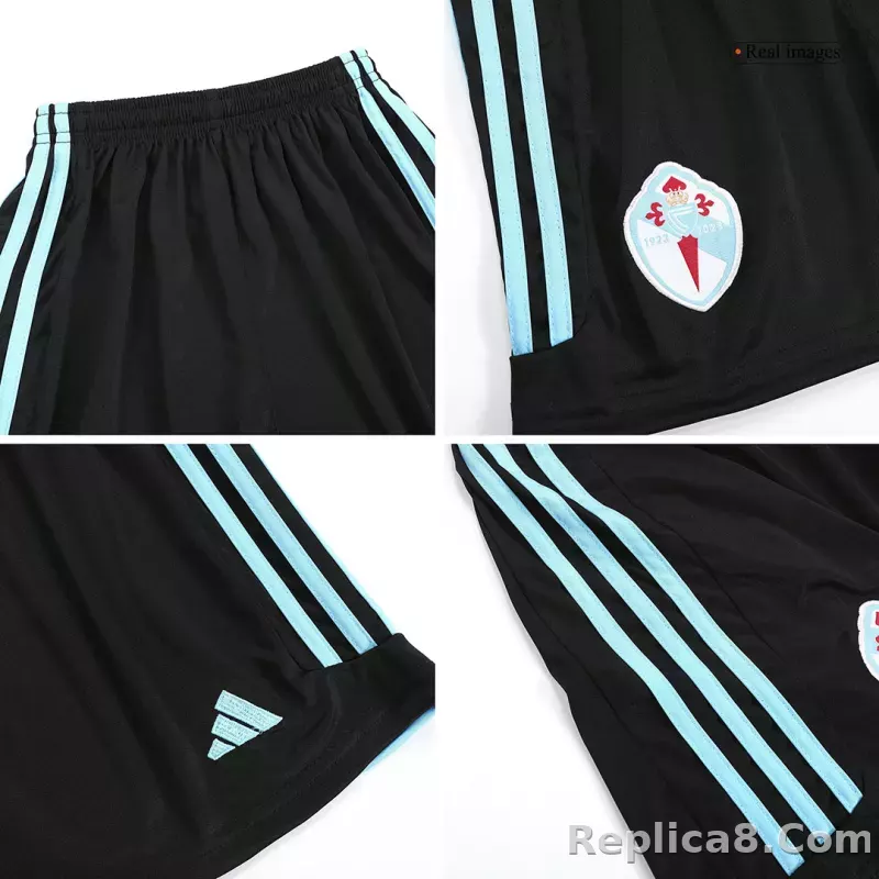 23-24 Celta Vigo Away Kids Kit Jersey+Shorts - detail