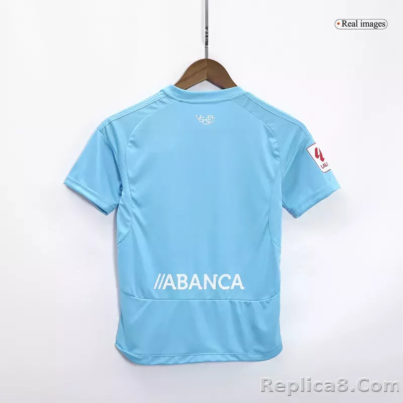 23-24 Celta Vigo Home Kids Kit Jersey+Shorts - detail