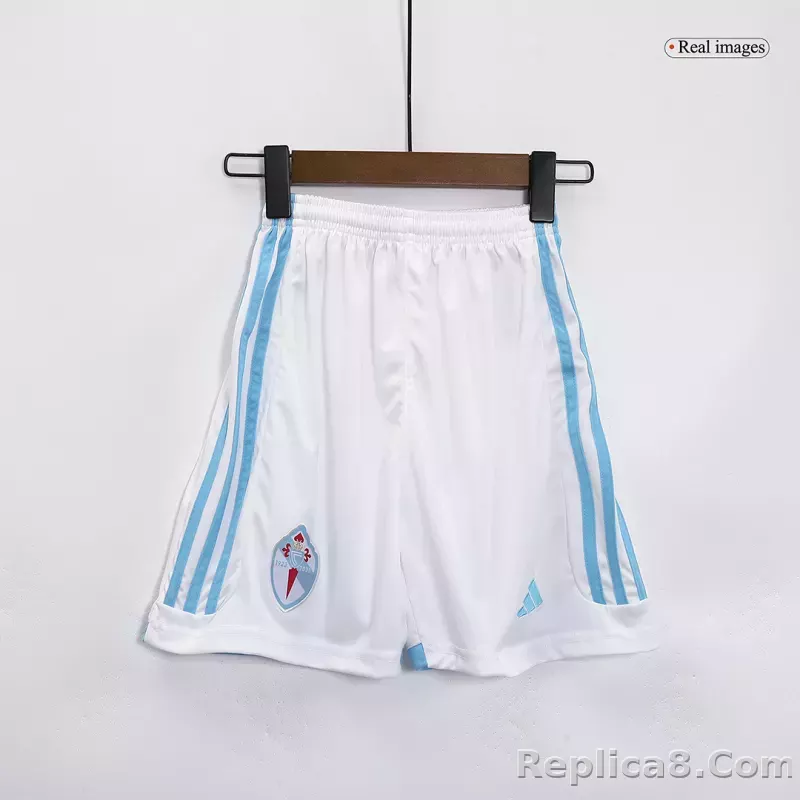 23-24 Celta Vigo Home Kids Kit Jersey+Shorts - detail