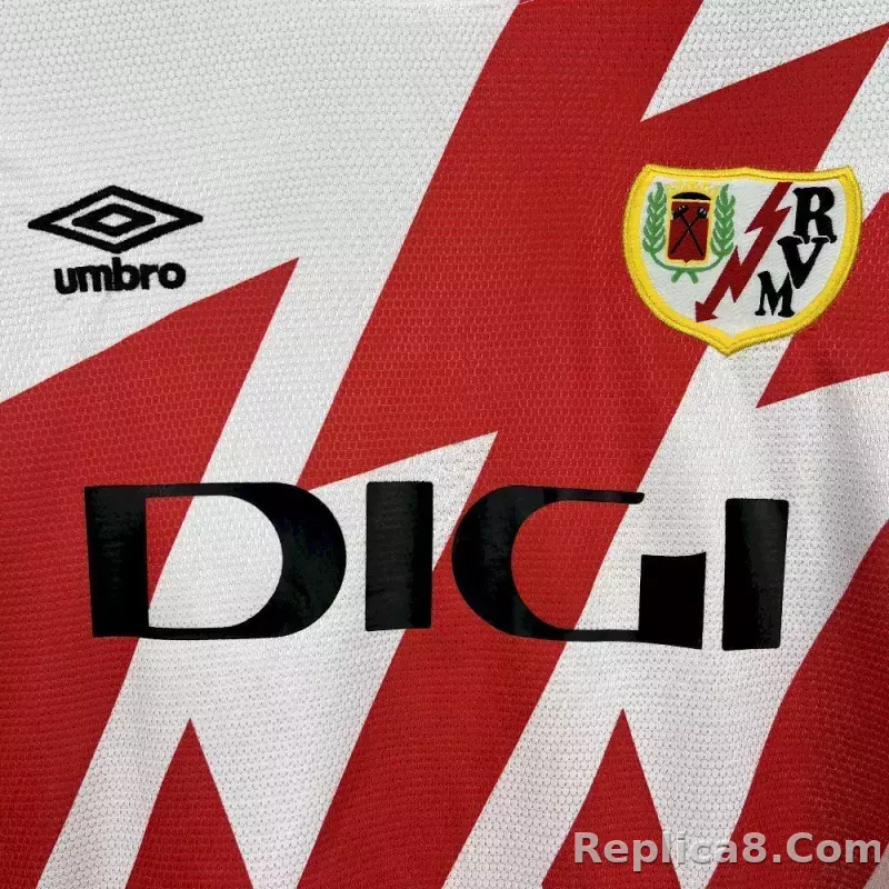 25-26 Rayo Vallecano Home Soccer Jersey - detail