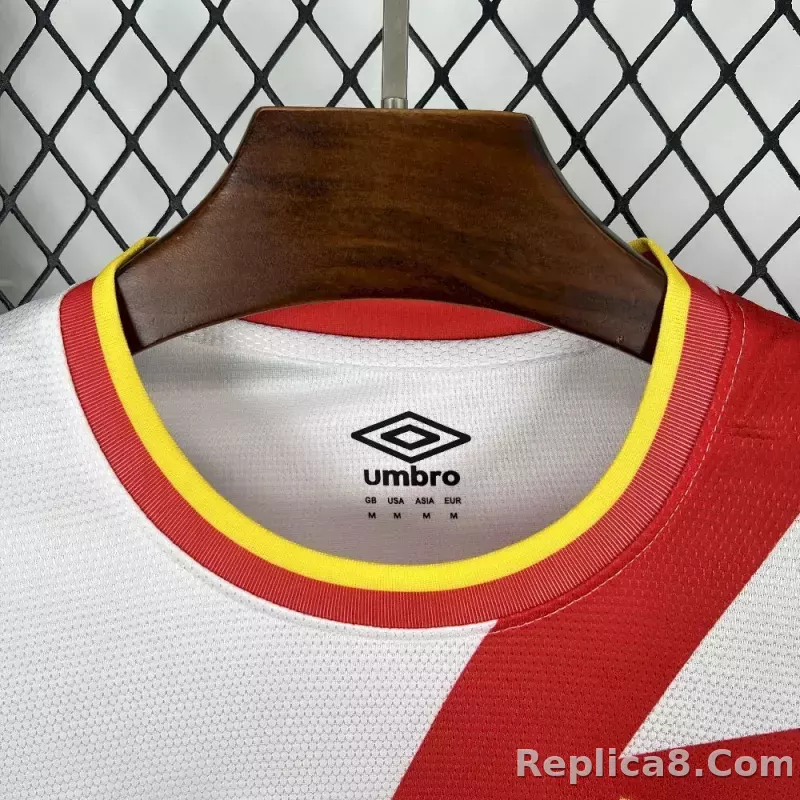 25-26 Rayo Vallecano Home Soccer Jersey - detail