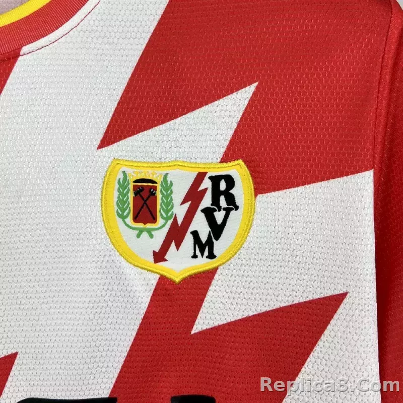 25-26 Rayo Vallecano Home Football T-Shirt - detail