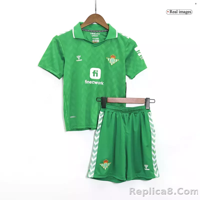 23-24 Real Betis Away Kids Kit Jersey+Shorts