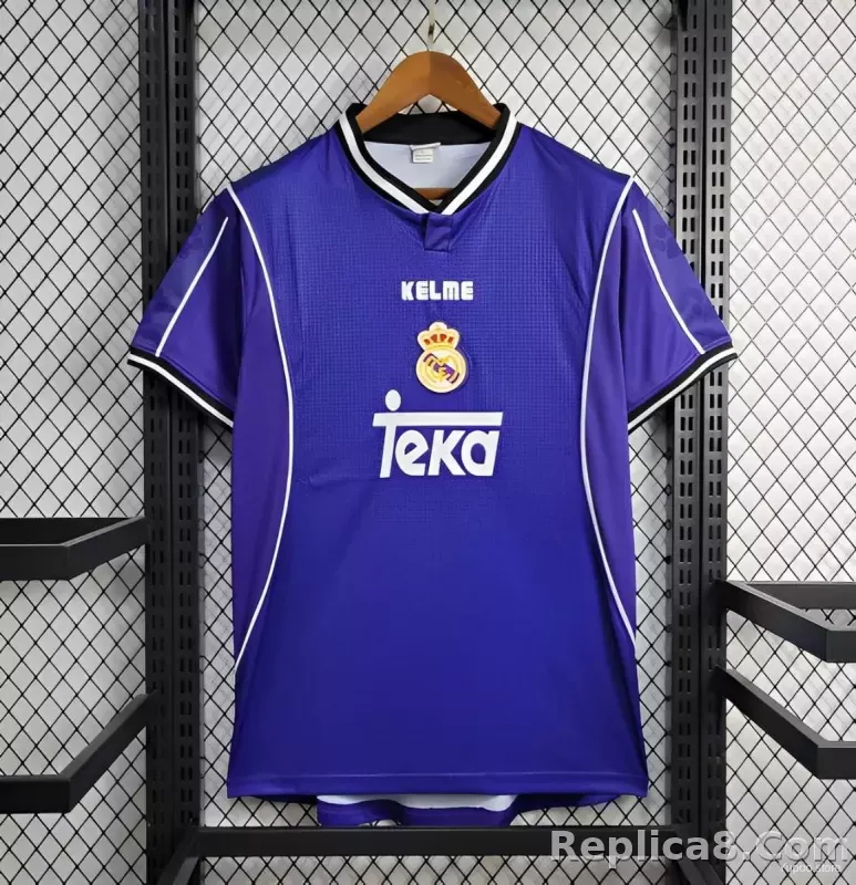 1997-98 Real Madrid Away Retro Soccer Jersey