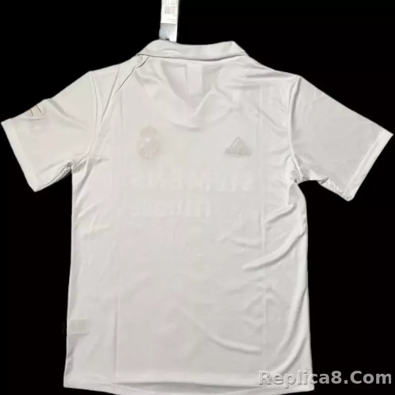 2002-03 Real Madrid Home Centenary Retro Soccer Jersey - detail