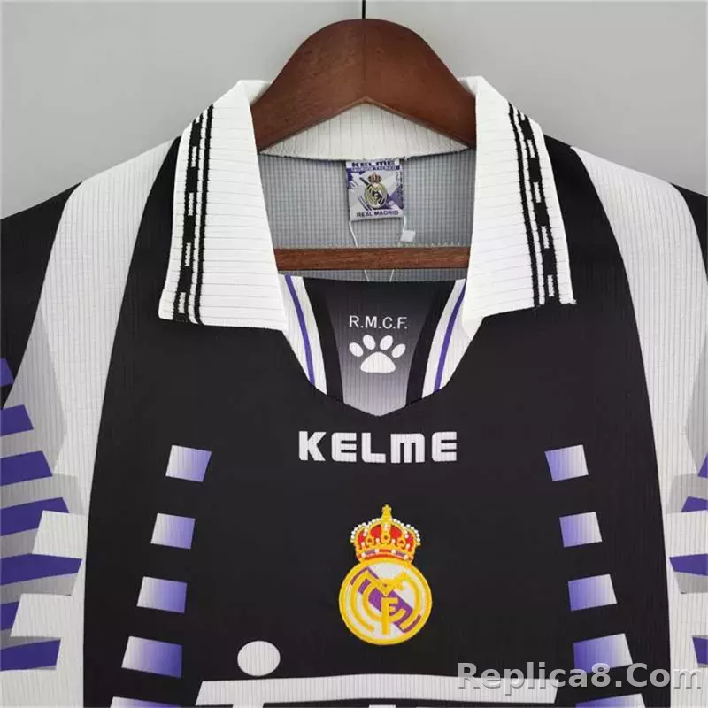 1997-98 Real Madrid Third Away Retro Soccer Jersey - detail