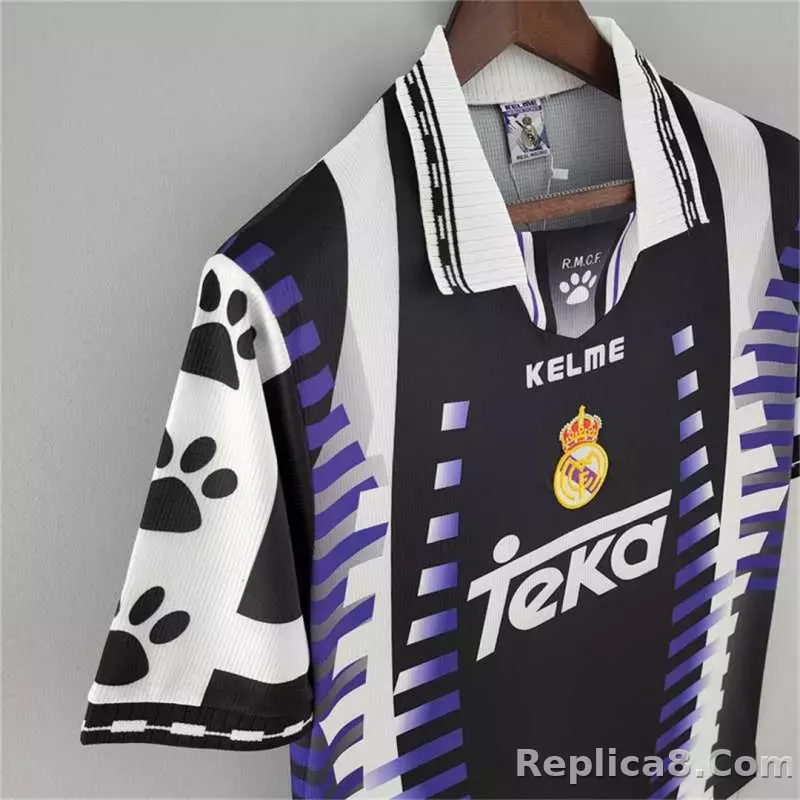 1997-98 Real Madrid Third Away Retro Soccer Jersey - detail