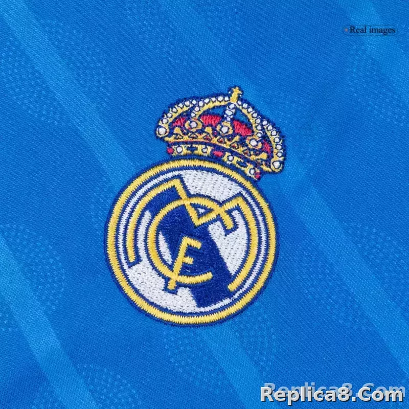 25-26 Real Madrid Third Away Soccer Kids Full Kit Jersey+Shorts+Socks - detail
