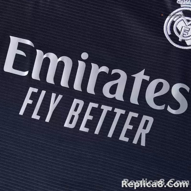 25-26 Real Madrid Away Soccer Kids Full Kit Jersey+Shorts+Socks - detail