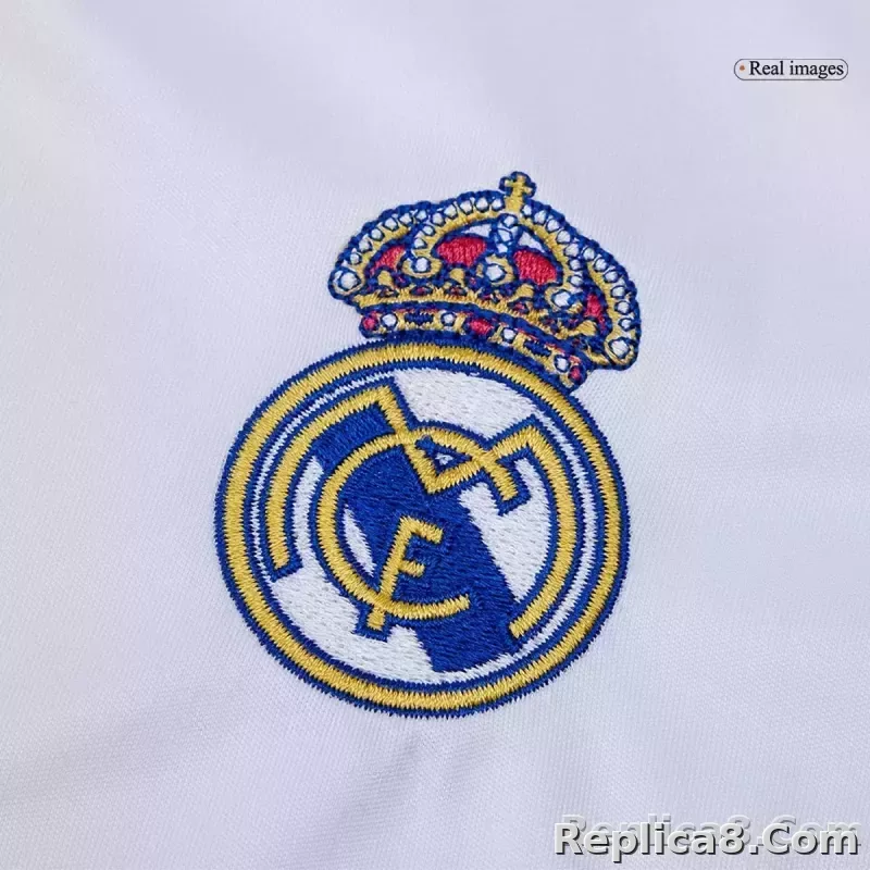 25-26 Real Madrid Home Soccer Kids Full Kit Jersey+Shorts+Socks - detail