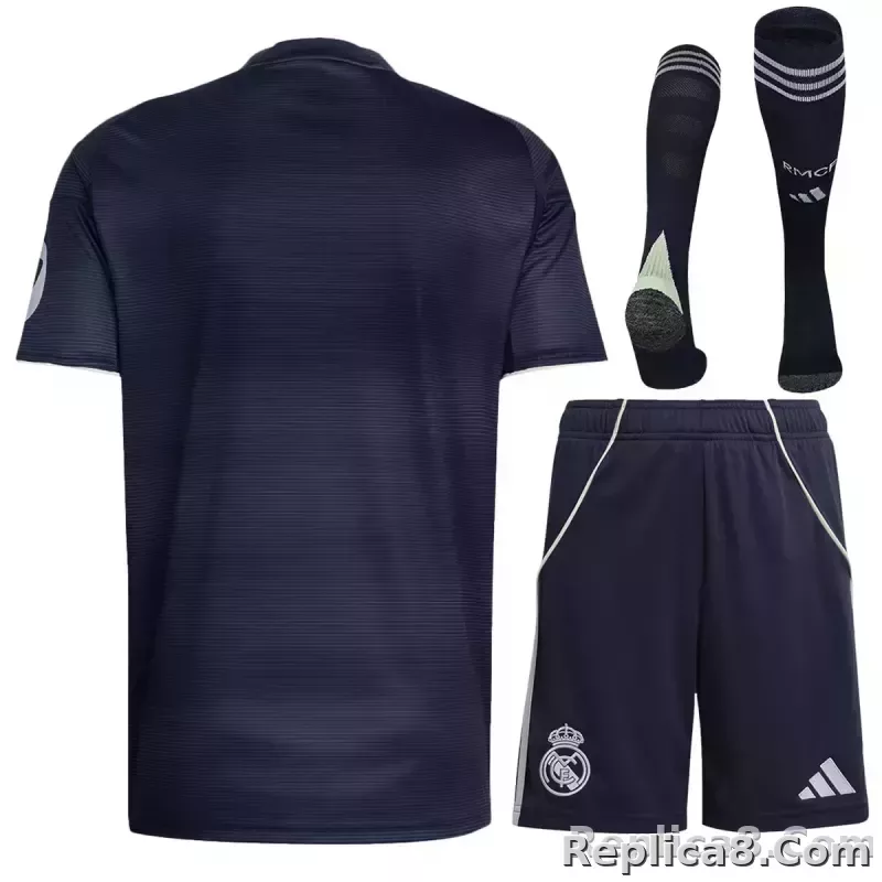 25-26 Real Madrid Away Soccer Full Kit Jersey+Shorts+Socks - detail