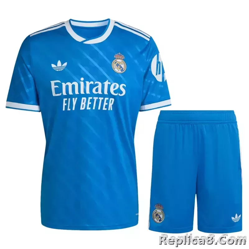 25-26 Real Madrid Third Away Soccer Full Kit Jersey+Shorts+Socks - detail