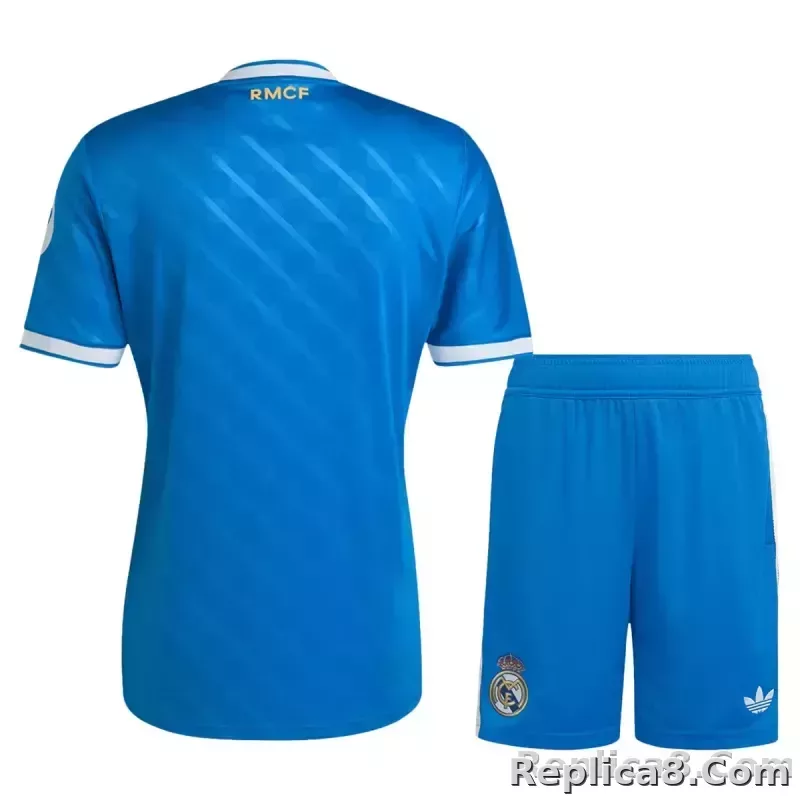 25-26 Real Madrid Third Away Soccer Full Kit Jersey+Shorts+Socks - detail