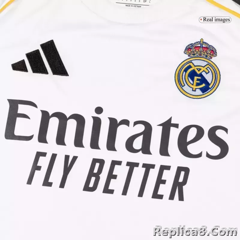 25-26 Real Madrid Home Soccer Full Kit Jersey+Shorts+Socks - detail