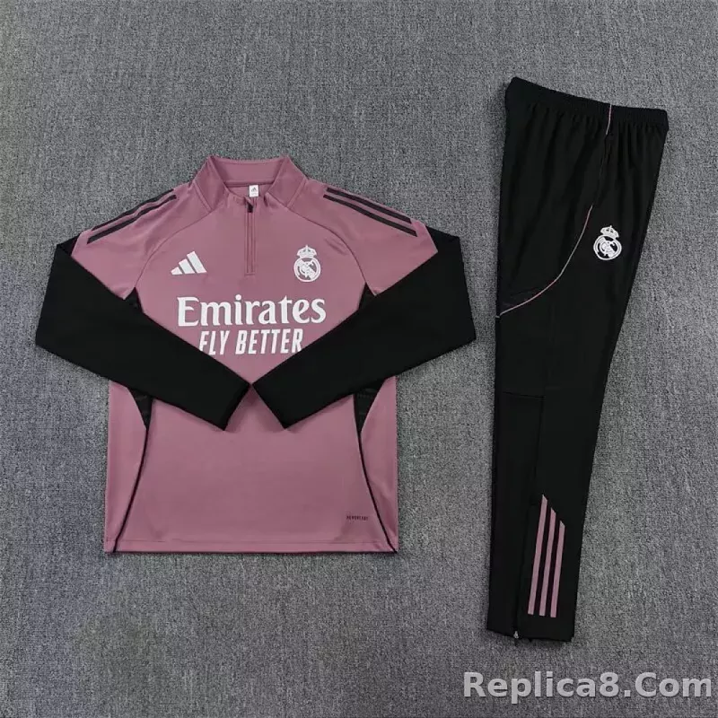 25-26 Real Madrid Training Sweat Kit(Top+Pants) Grey - detail