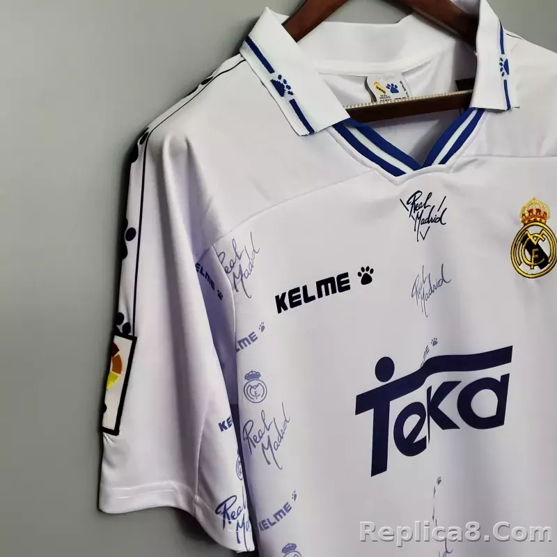 1994-96 Real Madrid Home Retro Jersey - detail