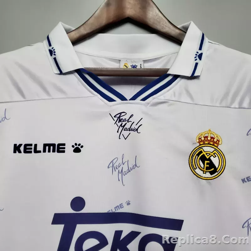 1994-96 Real Madrid Home Retro Jersey - detail